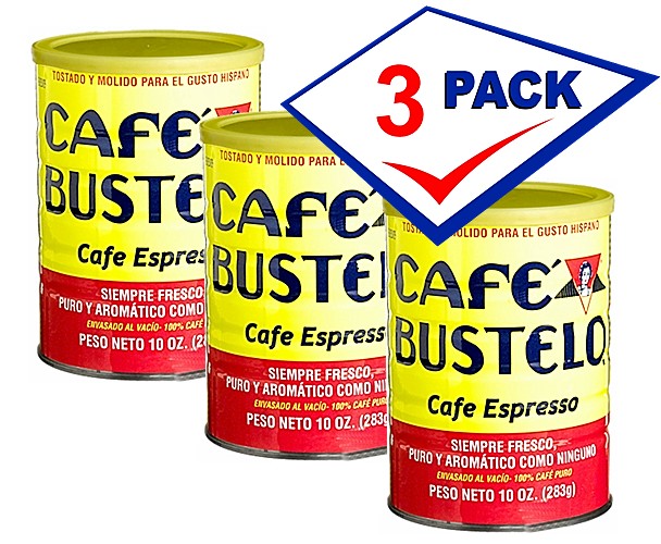 Bustelo Cuban Coffee 10 oz can. Pack of 3.
